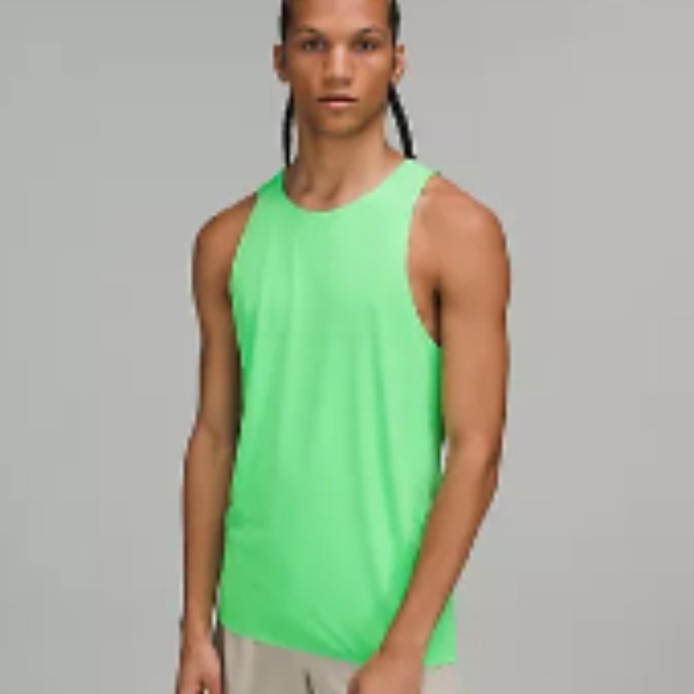 Lululemon Fast and Free Singlet scream green Size S